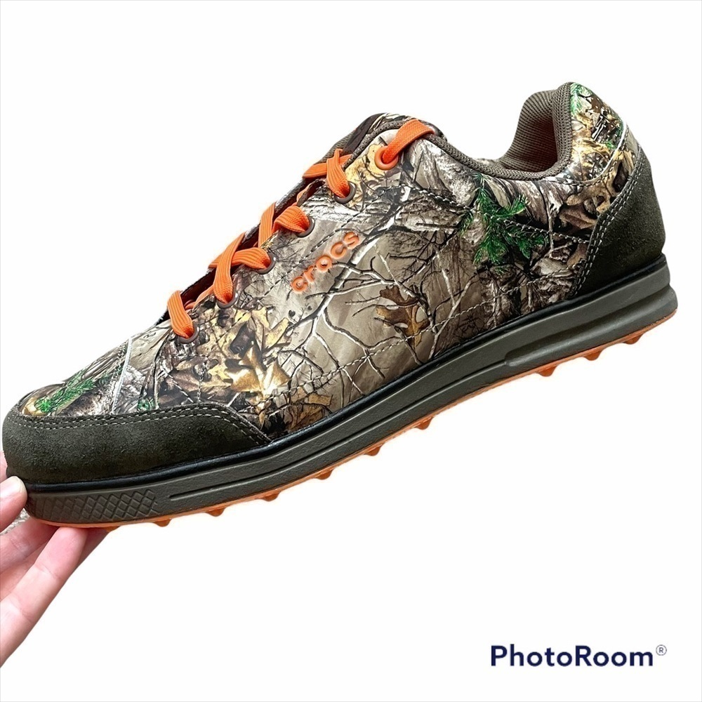 New Crocs Karlson Realtree Spikeless Golf Shoes camouflage Men’s size 8.5